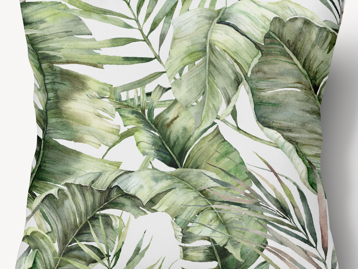 Scatter cushion tropical palm