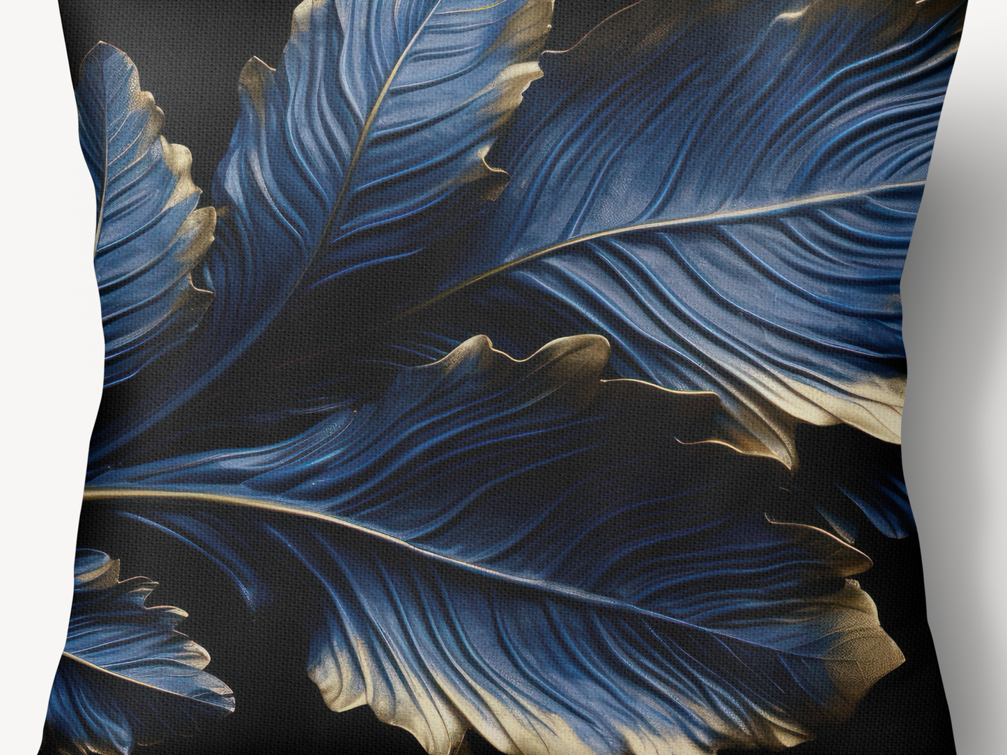 Scatter Cushion Deep Blue/crusted gold