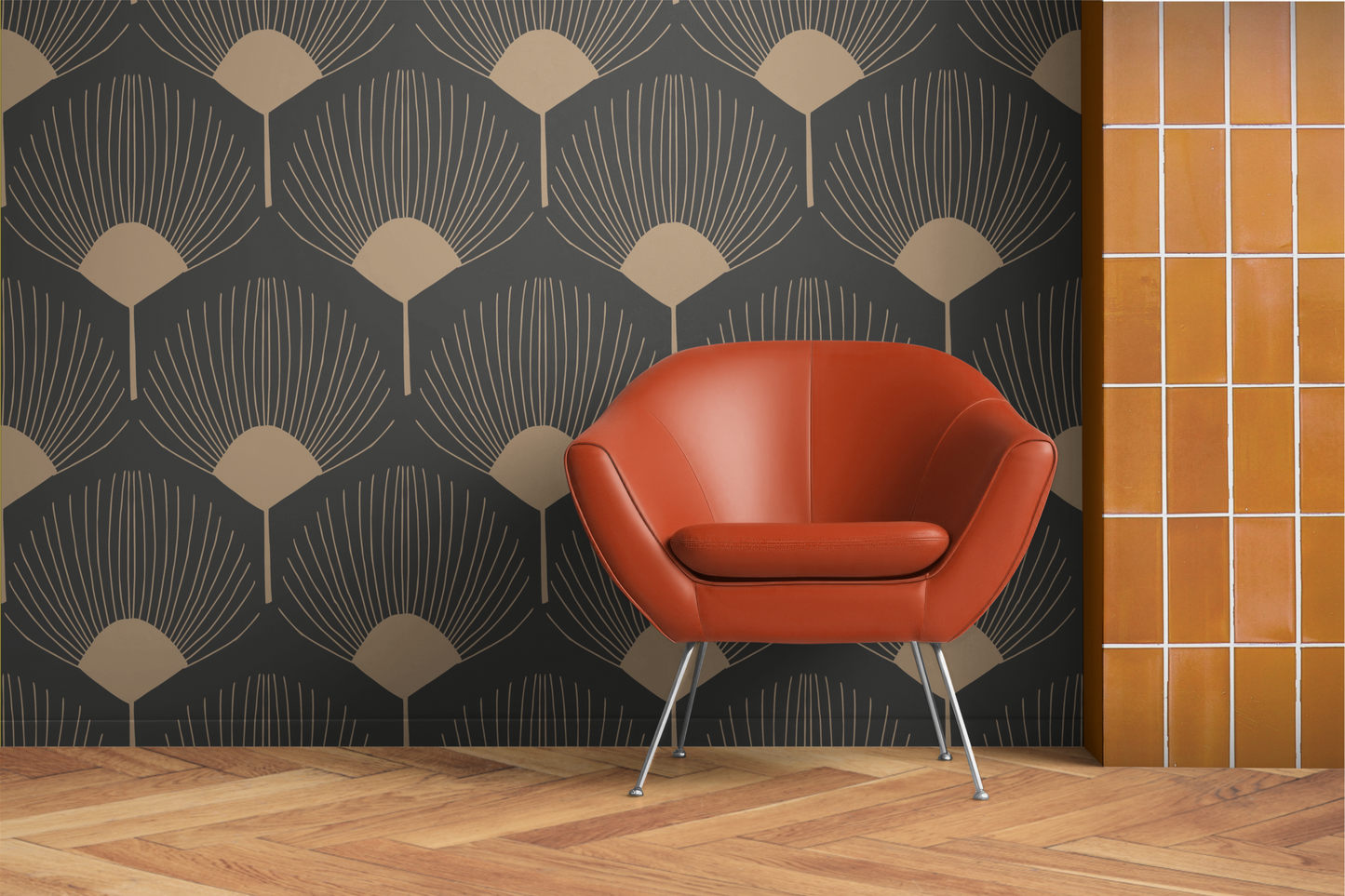 Panelled Wallpaper Royal Fan