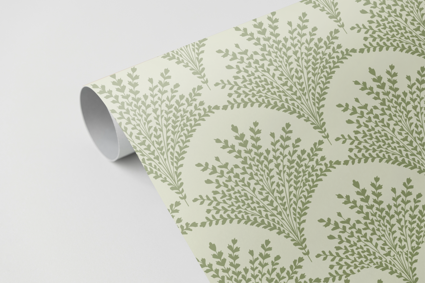 Panelled Wallpaper Minty Fern