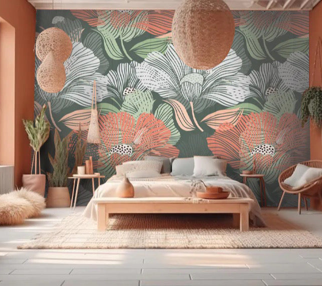 Wallpaper Passionate Floral