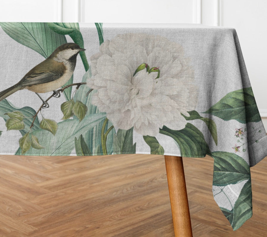 Table Cloth Birds Haven