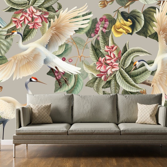 Wallpaper Feasting Birds