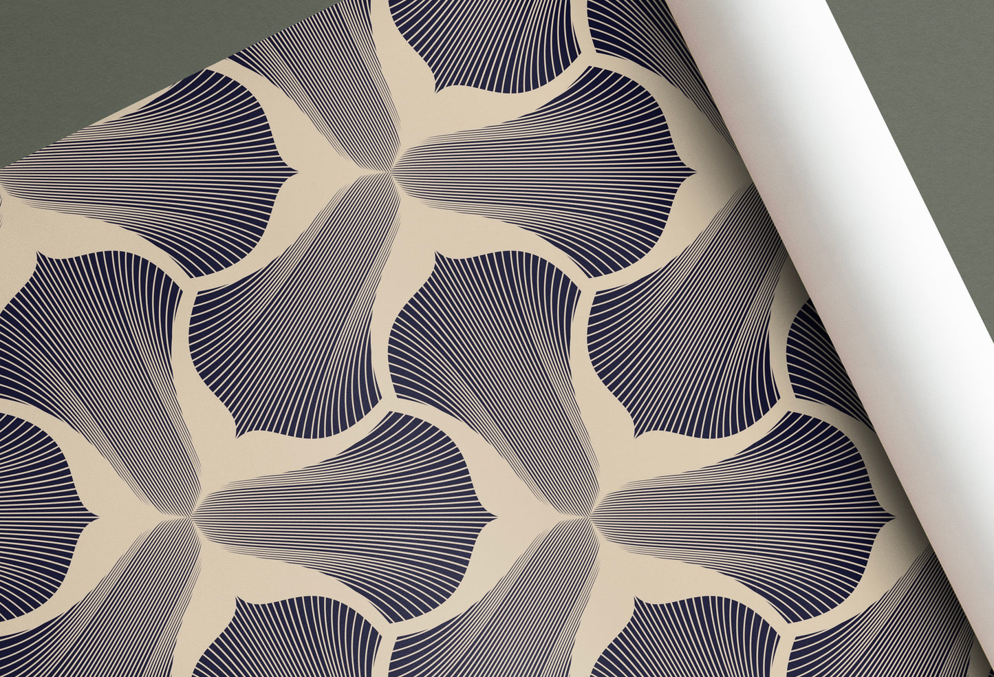 Panelled Wallpaper Petals