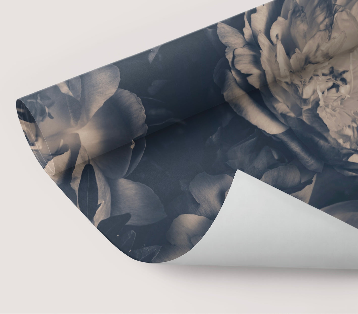 Wallpaper Floral Grayscale