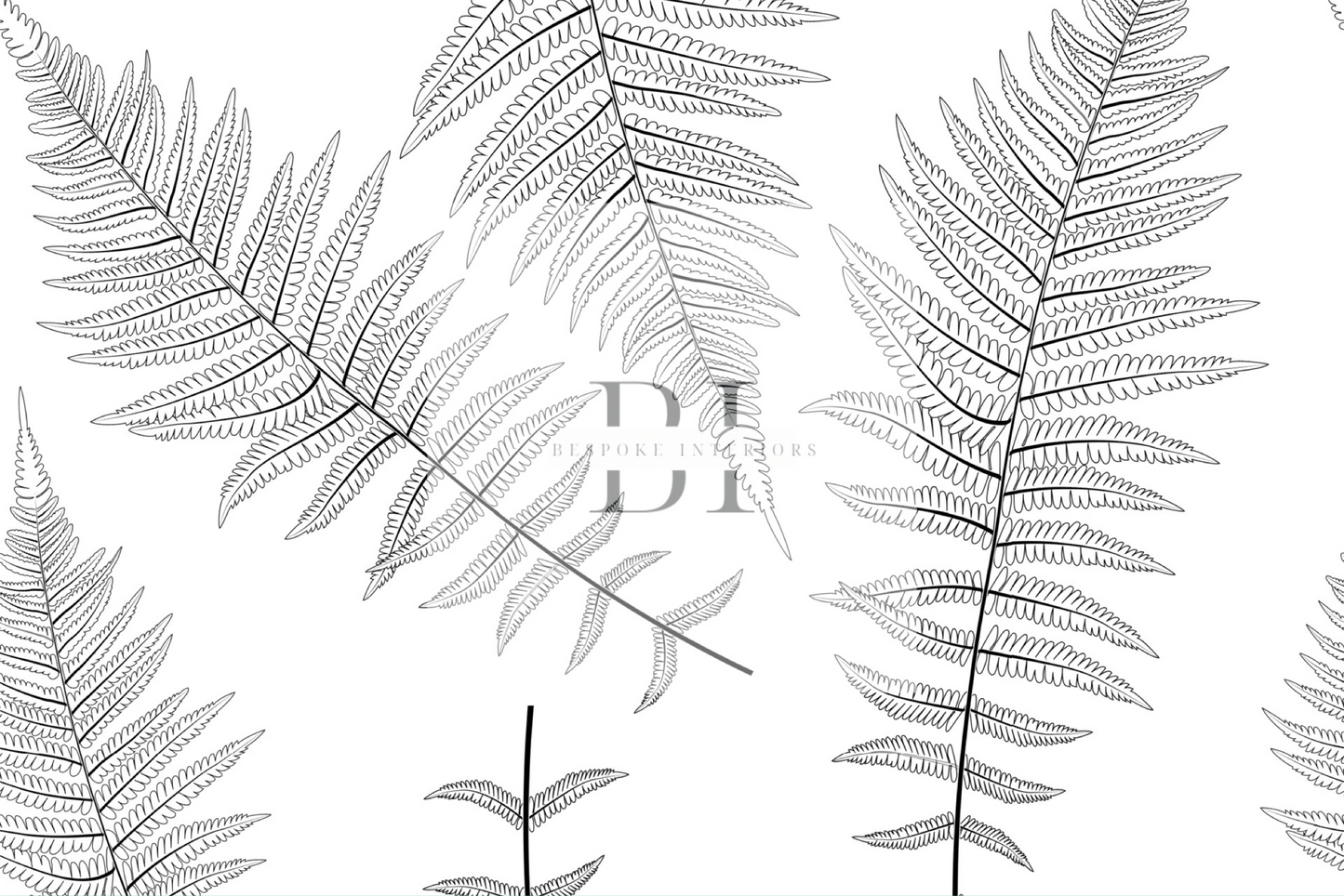 Wallpaper White Fern