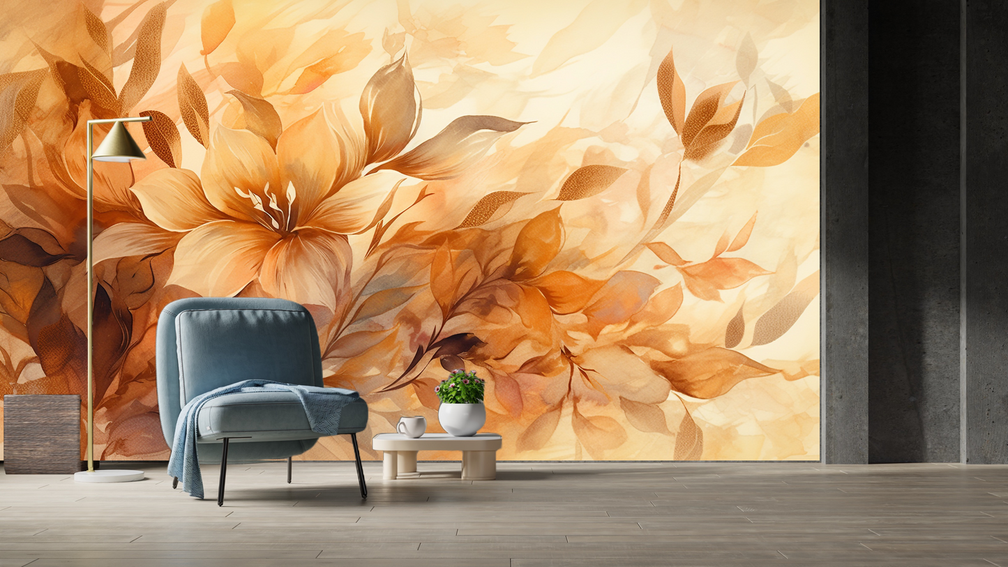 Wallpaper Floral Sun