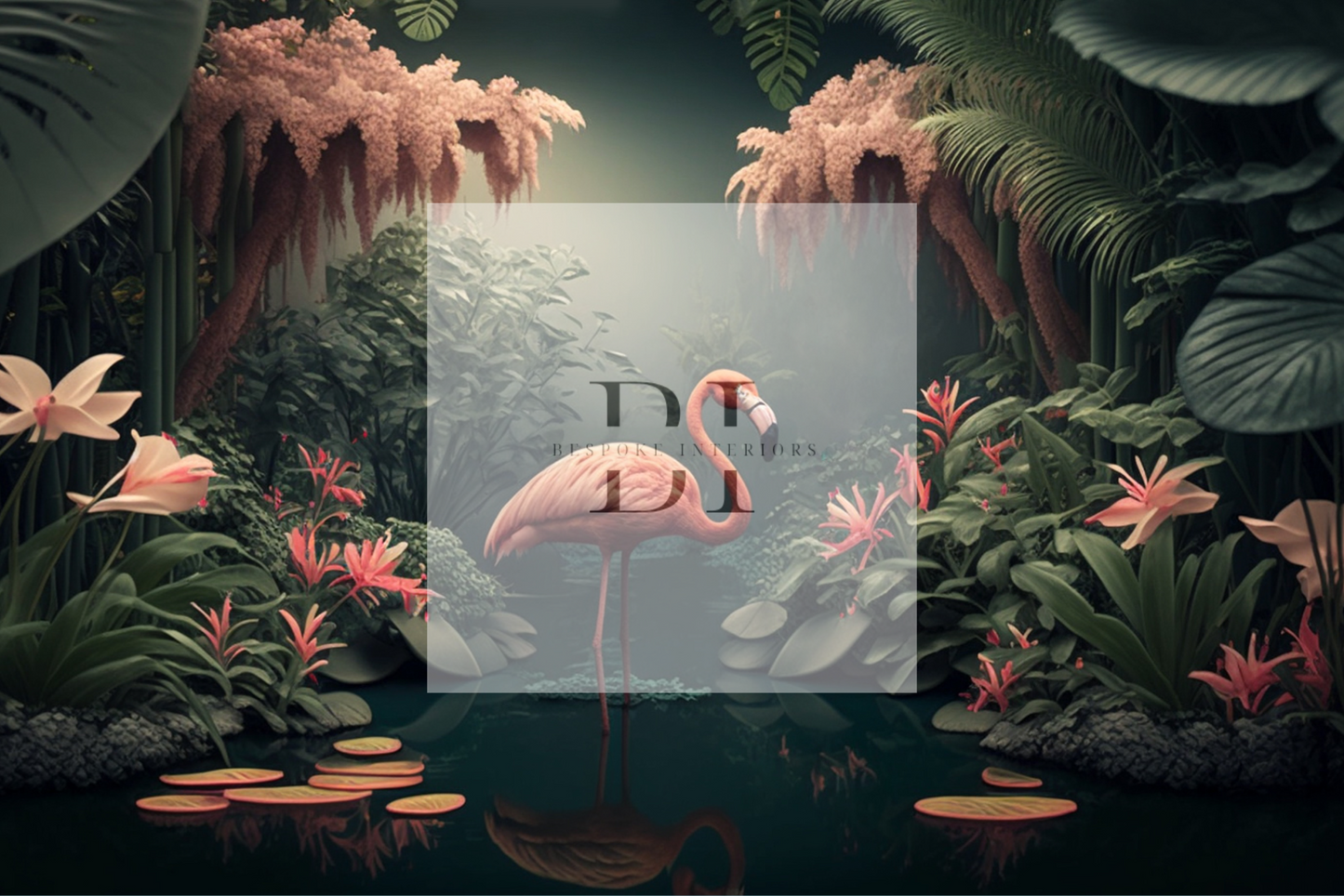 Wallpaper Flamingo Heaven