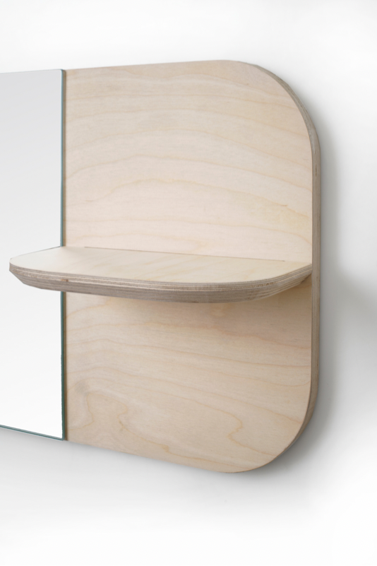 Birch Shelf Mirror