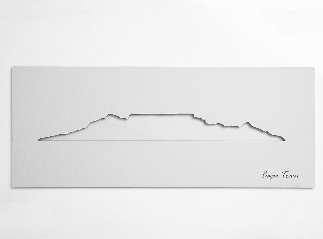 Cape Town Skyline White