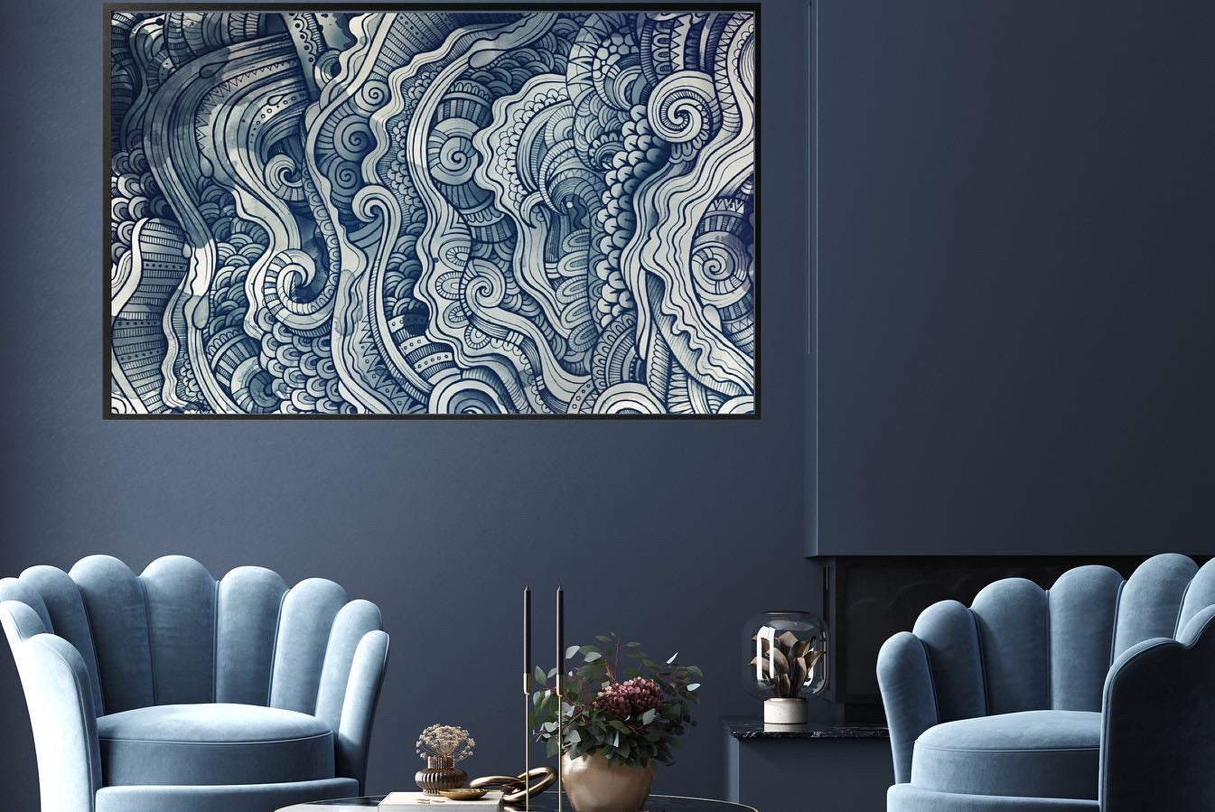 Wall Art Abstract Ocean