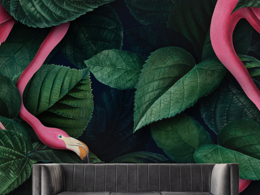 Wallpaper Flamingo Valley