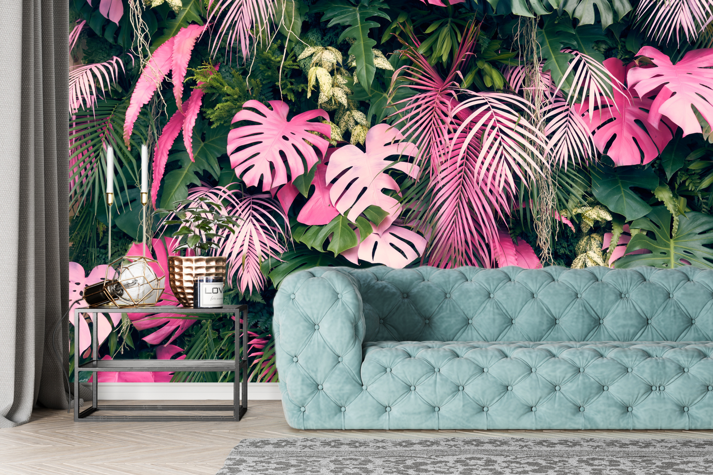 Wallpaper Pink Jungle